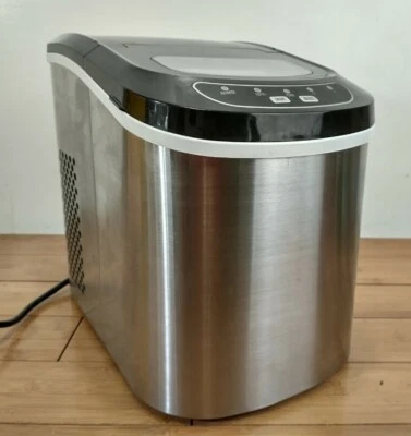 Magic Chef Portable Countertop Ice Maker, 27 Pounds, Stainless Steel (Open Box) - Image 1 of 4