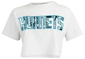 FISLL NBA Charlotte Hornets Women's Comic Book Crop Tee Shirt - Picture 1 of 10