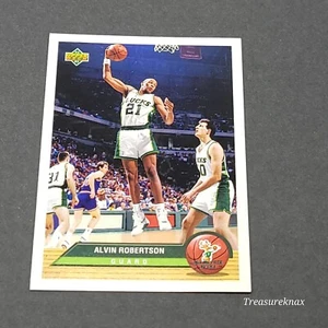 Tarjeta de baloncesto 1992-93 Upper Deck McDonald's Bucks #P25 Alvin Robertson Guard - Imagen 1 de 2