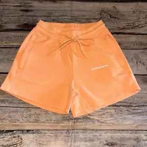 Pantalones Cortos Alphalete Mujer Talla Pequeña Naranja Cremamsicle Con Bolsillos con Cremallera Nuevos sin Etiquetas - Imagen 1 de 5