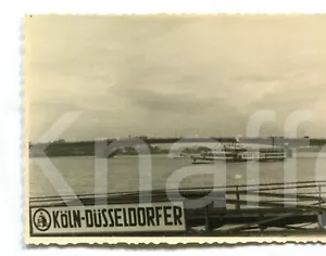 altes Foto Dampfer in Köln Rhein, 1940er, 1950er, 6x9cm - Bild 1 von 1