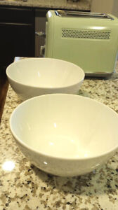 Pillivuyt Porcelain White Cecil Serving Bowls 7.75-Inch 1.75 Qt Set Of Two (2)