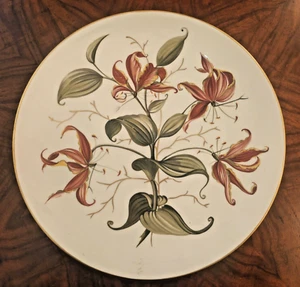 Großer KPM Wandteller Lilien handgemalt Melitta Reichelt Mid Century Design - Picture 1 of 4