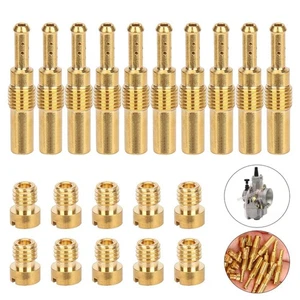 10Pcs Slow Pilot Jet & 10Pcs Carburetor Main Jet kit for Keihin PWK Carb Honda - Bild 1 von 12