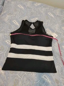 NWT LIZ CLAIBORNE BLACK WHITE SWIMWEAR BATHING SUIT SWIM SUITS TOP SHIRT 20 W  - Picture 1 of 20