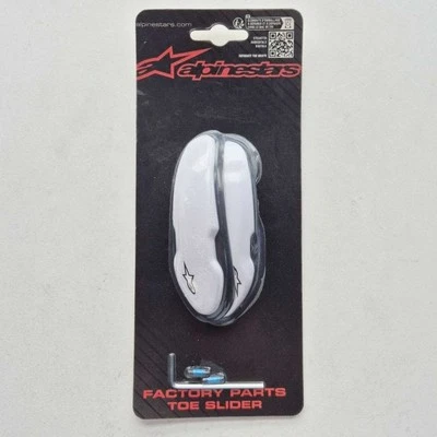 Alpinestars AS03 Toe Sliders - TPU/Aluminium - Supertech/SMX Plus 2015> - White - Image 1 of 4
