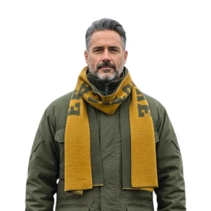 Sciarpa bicolore reversibile con logo a contrasto aeronautica militare sh1164 57 - Imagen 1 de 10