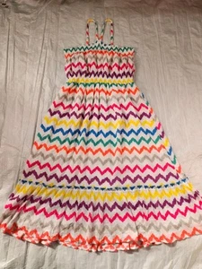 Boden Girls Smocked Dress Size 15 16 Sundress Resortwear XL Cotton Colorful - Picture 1 of 7