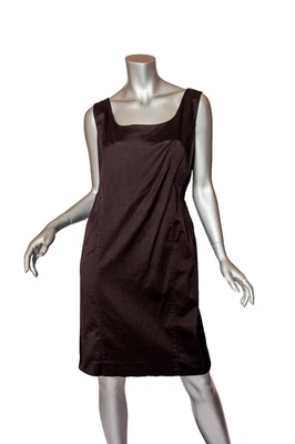 Vestido recto Les Copains negro sin mangas de algodón talla 48 / EE. UU. 12 Foto 1 de 4