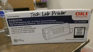New OEM Genuine OKI Toner Cartridge C710/C711 Black 58400104 44318604 - Picture 1 of 6