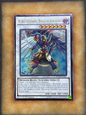 Yugioh Assault Blackwing - Raikiri the Rain Shower DOCS-EN047 Ultimate 1st NM - Image 1 of 2