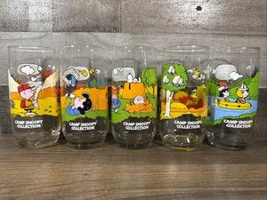 Vintage / McDonald’s Camp Snoopy Gläser / 5er Set / Peanuts - Bild 1 von 2