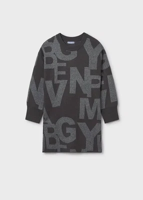 Mayoral Girls  Grey  Knit  Dress , size : 10,12,14y - Image 1 of 3