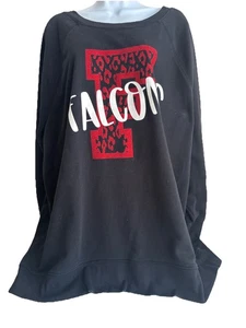 Felpa calcio Atlanta Falcons donna 2X leggera rossa scintillante divertente OldNavy - Foto 1 di 7