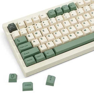 130 Keys Green PBT Keycaps, MDA Profile Dye Sub Custom Keycap, English ANSI L... - Picture 1 of 7