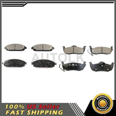 DuraGo Brake Pads Set Fits 2006 2007 2008 2009 2010 Jeep Commander - Image 1 of 3