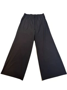 Pantalón Vuori Mujer Negro Villa Pierna Ancha Cintura Elástica Elastizado Sedoso Talla XL SUAVE - Imagen 1 de 9