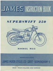 JAMES SUPERSWIFT 250 (MODELL M25) ORIGINAL 1962 BESITZERANLEITUNG HANDBUCH - Bild 1 von 1
