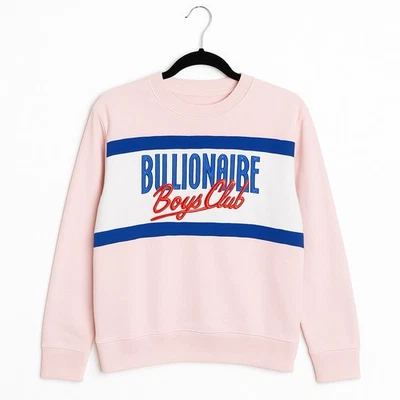Billionaire Boys Club Sweatshirt Crewneck Small Pink Blue White Logo Pullover - Image 1 of 4