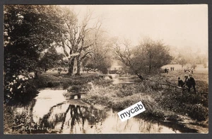 Postkarte Holbeton bei Ivybridge Devon Fluss Erme auf Flete House Nachlass RP WR Gay - Bild 1 von 2