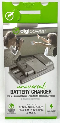Digipower - Universal Battery Charger - Black TC-200 for Lithium-Ion Batteries - - Image 1 of 3