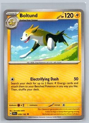 Boltund #059/162 SV05: Temporal Forces Uncommon - Pokemon Cards C91 - Image 1 of 2