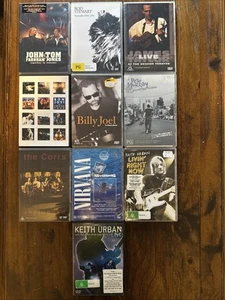 Bundle Of Music DVDs X10. Keith Urban. Bon Jovi. Nirvana. Rod Stewart. - Picture 1 of 6