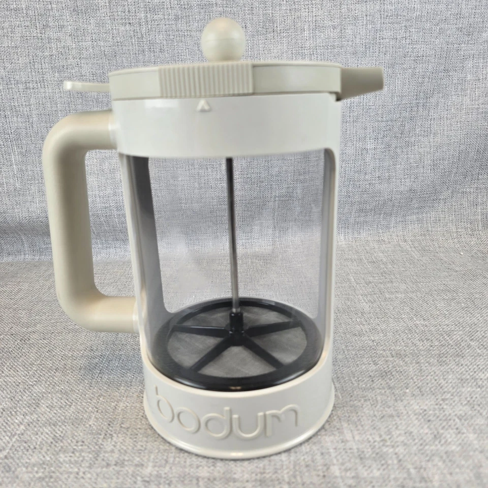 JUEGO DE GRANOS Bodum Cafetera Fría Prensa Francesa Doblar 2 Tapas Bloqueo Foto 1 de 4