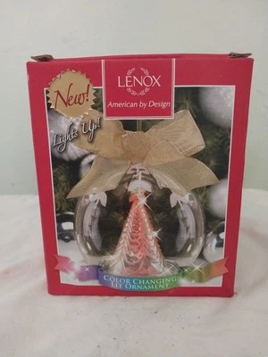 Bola de Navidad Árbol Iluminado Rojo Verde Adorno Copo de Nieve Maravilla Globo de Vidrio    Foto 1 de 4