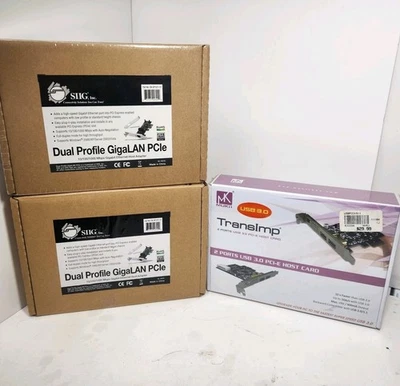 Lote de tarjetas de red Siig Pci y tarjetas Mukii TransImp USB 3.0 Foto 1 de 2