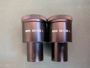 Olympus WHK 10x/20 L Microscope Eyepieces - Picture 1 of 2