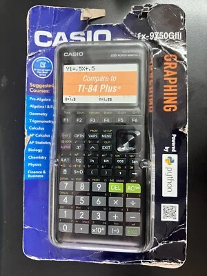 CASIO  Graphing Calculator Python - Black - fx-9750GIII 9546/OB - Image 1 of 2