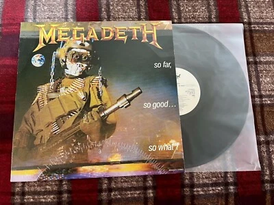 Promo MEGADETH SO FAR, SO GOOD SO WHAT CAPITOL RP28-5579 JAPAN VINYL LP - Image 1 of 4