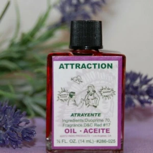 Attraction Magickal Oil (1) 4DRMs Passion, Desire, Love, Luck Santeria, Hoodoo,  - Picture 1 of 2