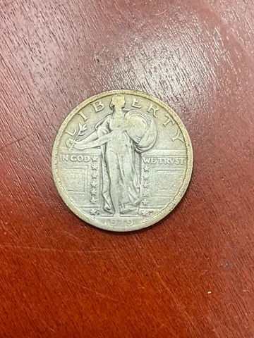 1919 D STANDING LIBERTY QUARTER NICE FINE+ VERY TOUGH DATE Cover