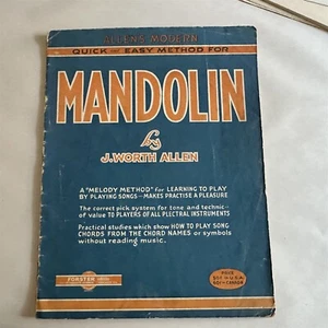 Allen's Modern Quick And Easy Method For Mandolin Beginner Instruction Book - Picture 1 of 6