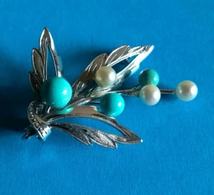 Broche en Argent Vintage Bouquet par AVON STERLING - Bild 1 von 3
