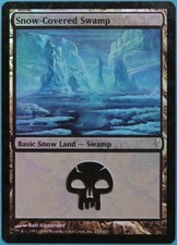 Snow-Covered Swamp FOIL Coldsnap PLD Basic Land MAGIC CARD (ID# 208919) ABUGames