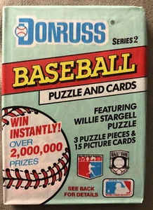 1991 Donruss Baseball Card Wax Pack Candy Maldonado Indians Showing On Top Front - Picture 1 of 2