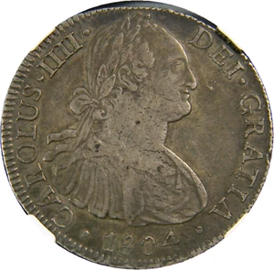 Charles IV 8 Reales 1804 Mo-TH - XF40 NGC, Mexico City mint, KM109 (03-17) - Picture 1 of 4