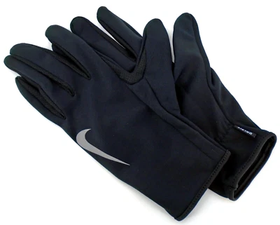 Nike Lightweight Running Gloves Women's Large Dri-Fit Touch Screen Black/Silver - Image 1 of 4