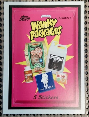 WANKY PACKAGES SERIES 1 SET: CHECKLIST & 5 STCKERS (LIMITED PRINT: ONLY 99 MADE) - Image 1 of 4