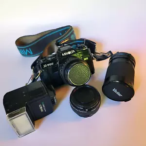 Minolta X-700 Film SLR Camera 35mm with 50mm - 28-85mm - Auto 2X Tele-Converter - Picture 1 of 13