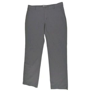 Nike Golf Pants Men's 34 x 32 Gray Striped Casual Performance Dri-Fit Flex Chino - Picture 1 of 7