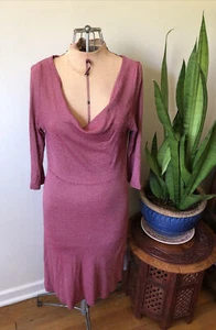 Michael Stars Red Heathered Crowl Neck Dress - Picture 1 of 6