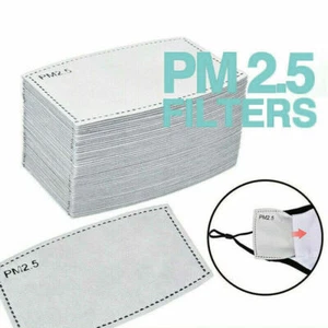 Neu PM2.5 Kohle Aktivfilter für Erwachsene & Kinder Gesicht Mundbedeckung Maske 5 Schichten - Bild 1 von 32