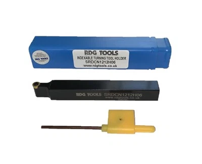 12MM PROFILE TURNING TOOL INDEXABLE (RCMT 06) COMES WITH ONE TIP RDGTOOLS - Image 1 of 2