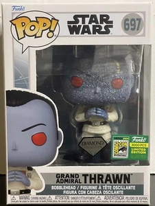 Funko Pop! Grand Admiral Thrawn 697 Diamond - 2024 SDCC Con Aufkleber mit Protektor - Bild 1 von 6