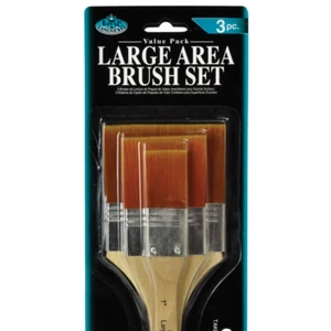 Royal & Langnickel Gold Taklon Flat Large Area Brush Set (3pc) - Picture 1 of 2