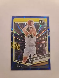 2023-24 Donruss Simone Fontecchio #143 blau Laser Holo 46/49 Utah Jazz - Bild 1 von 2
